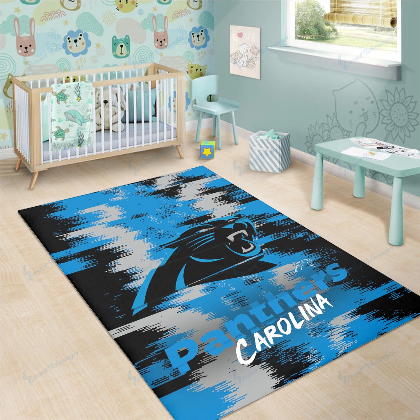 Carolina Panthers Premium Rectangle Rug 19