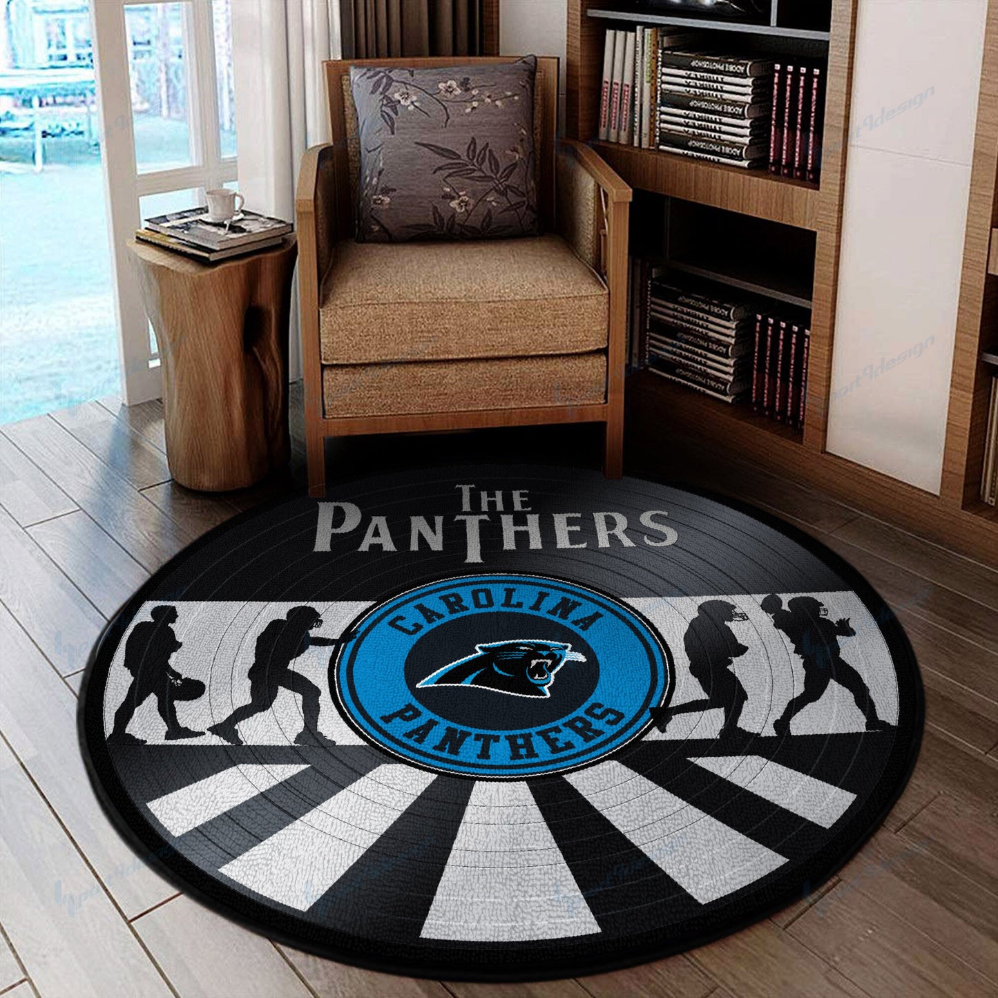Carolina Panthers Round Rug 88