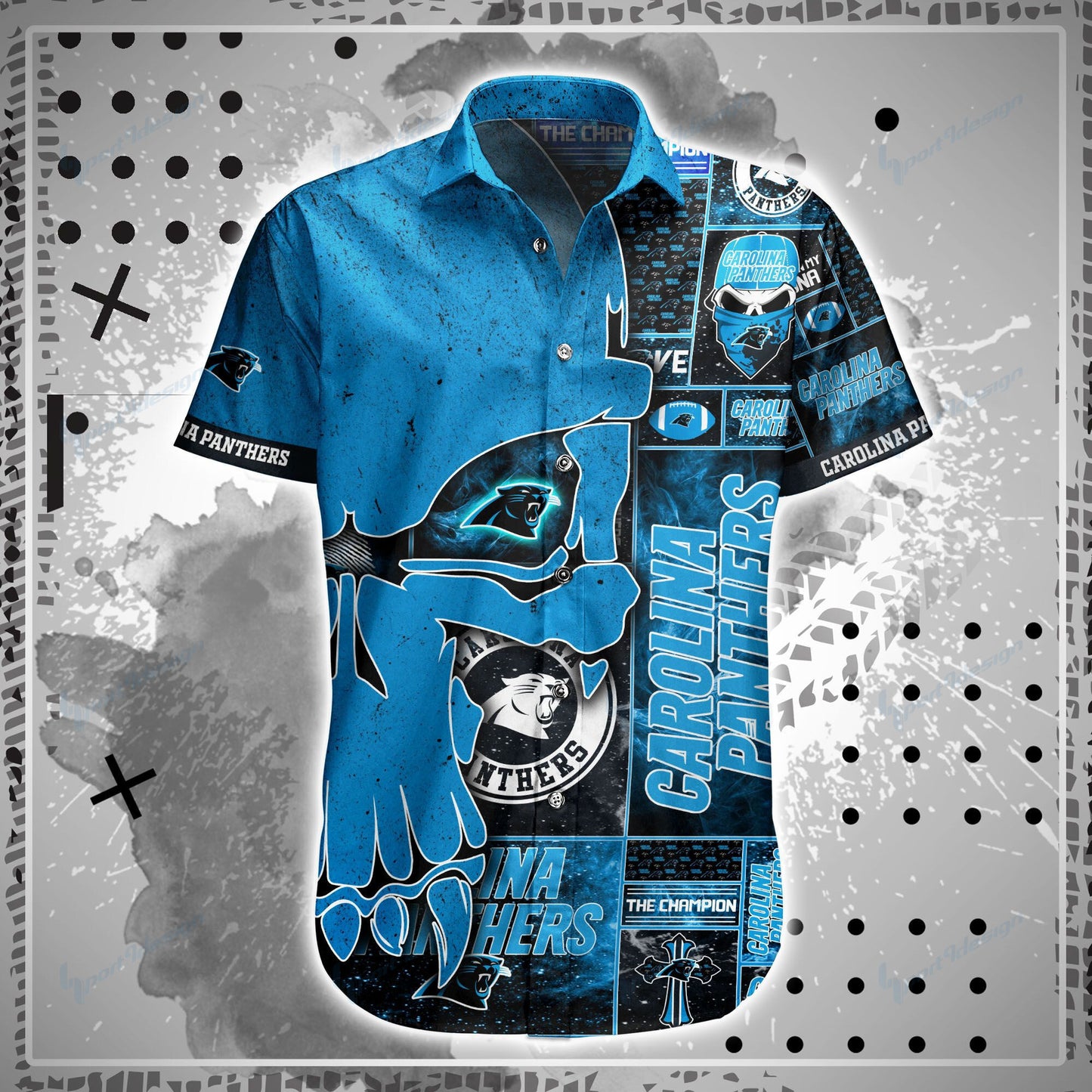 Carolina Panthers Shirt and Shorts BG94