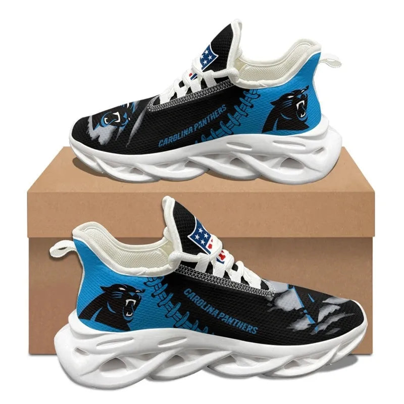 Carolina Panthers Sneakers 3D Max Soul Shoes
