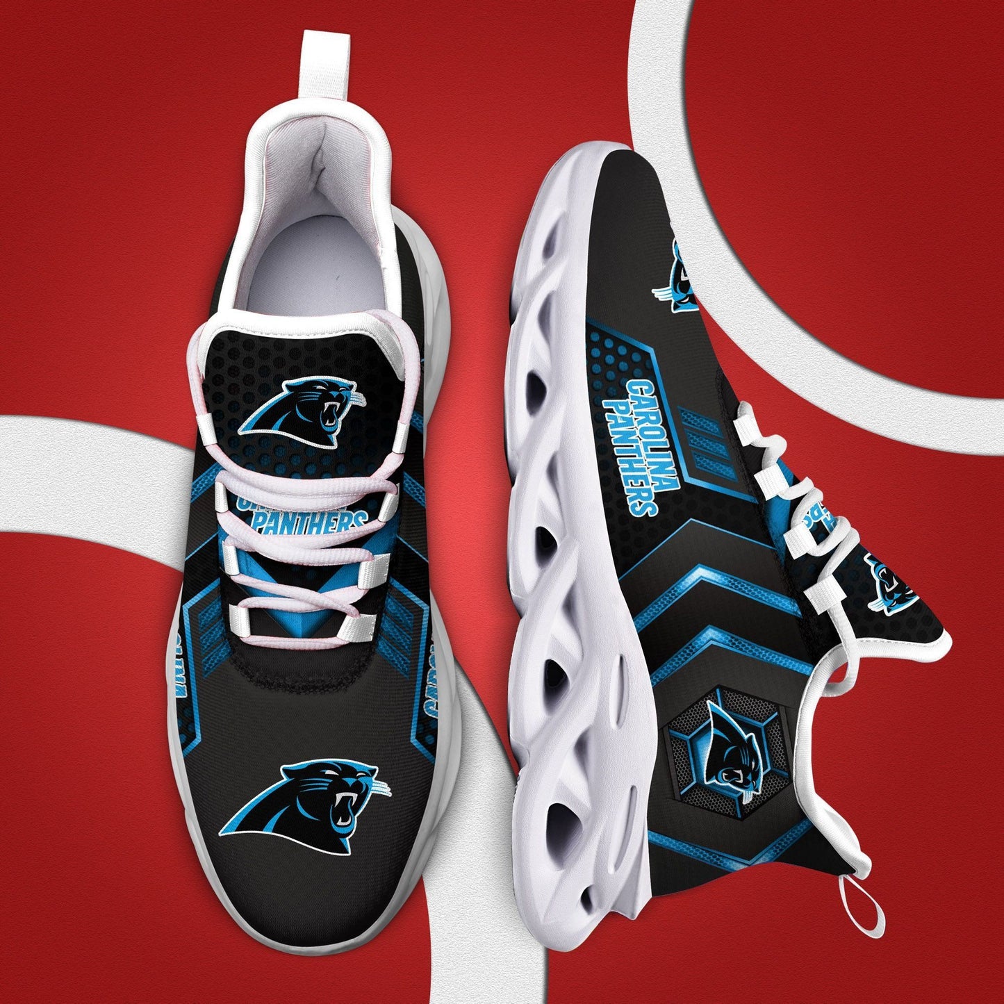 Carolina Panthers Yezy Running Sneakers 191