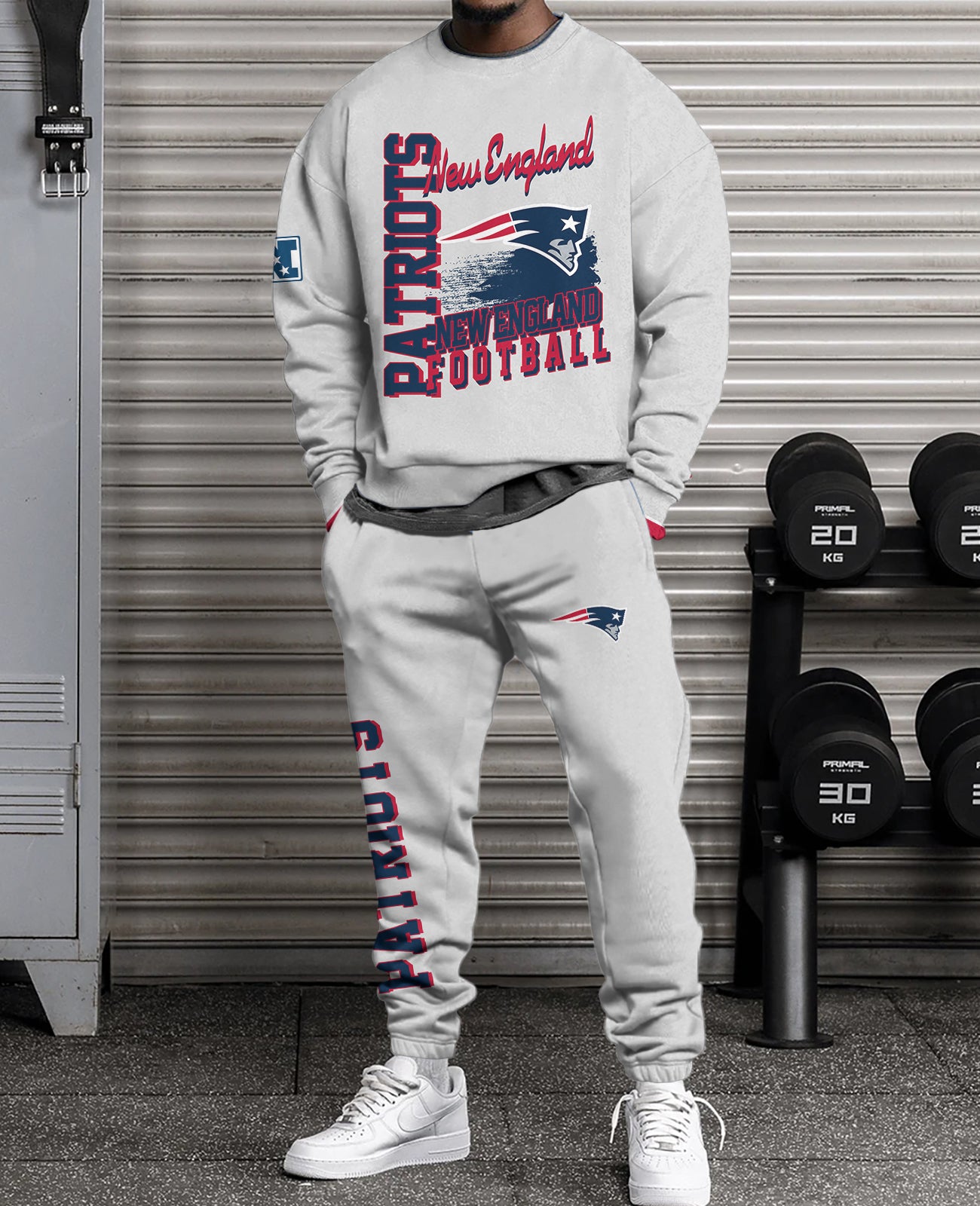 New England Patriots Combo 3D Sweatsuit and Sweatpants Unisex CBSP45