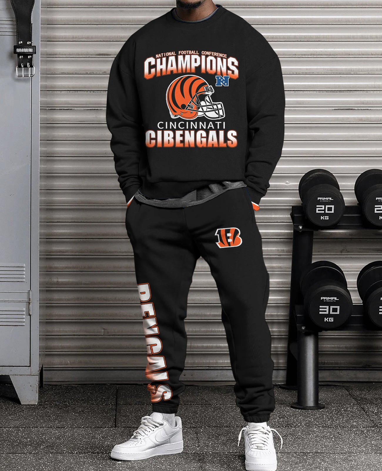 Cincinnati Bengals Combo 3D Sweatsuit and Sweatpants Unisex CBSP173