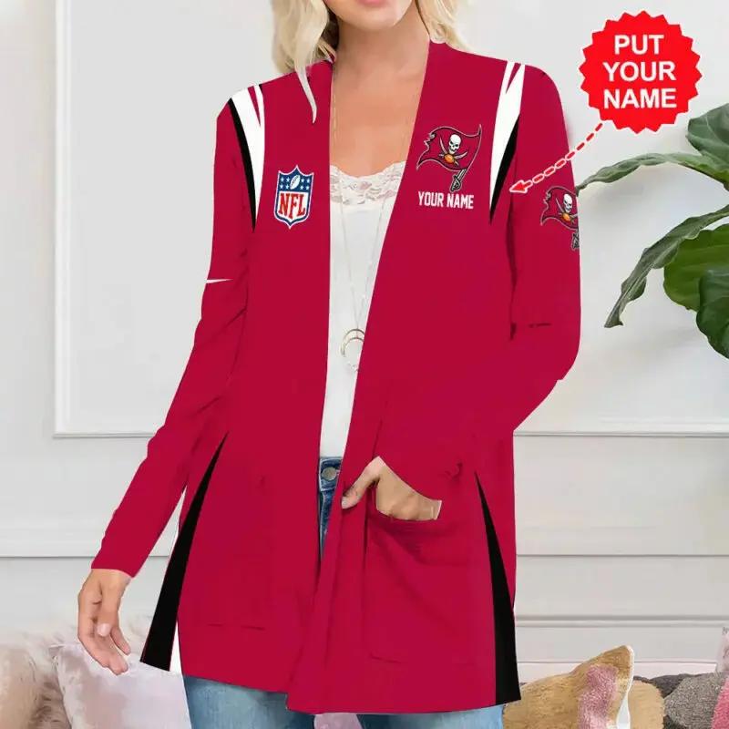 Tampa Bay Buccaneers Women Patch Pocket Cardigan BT182