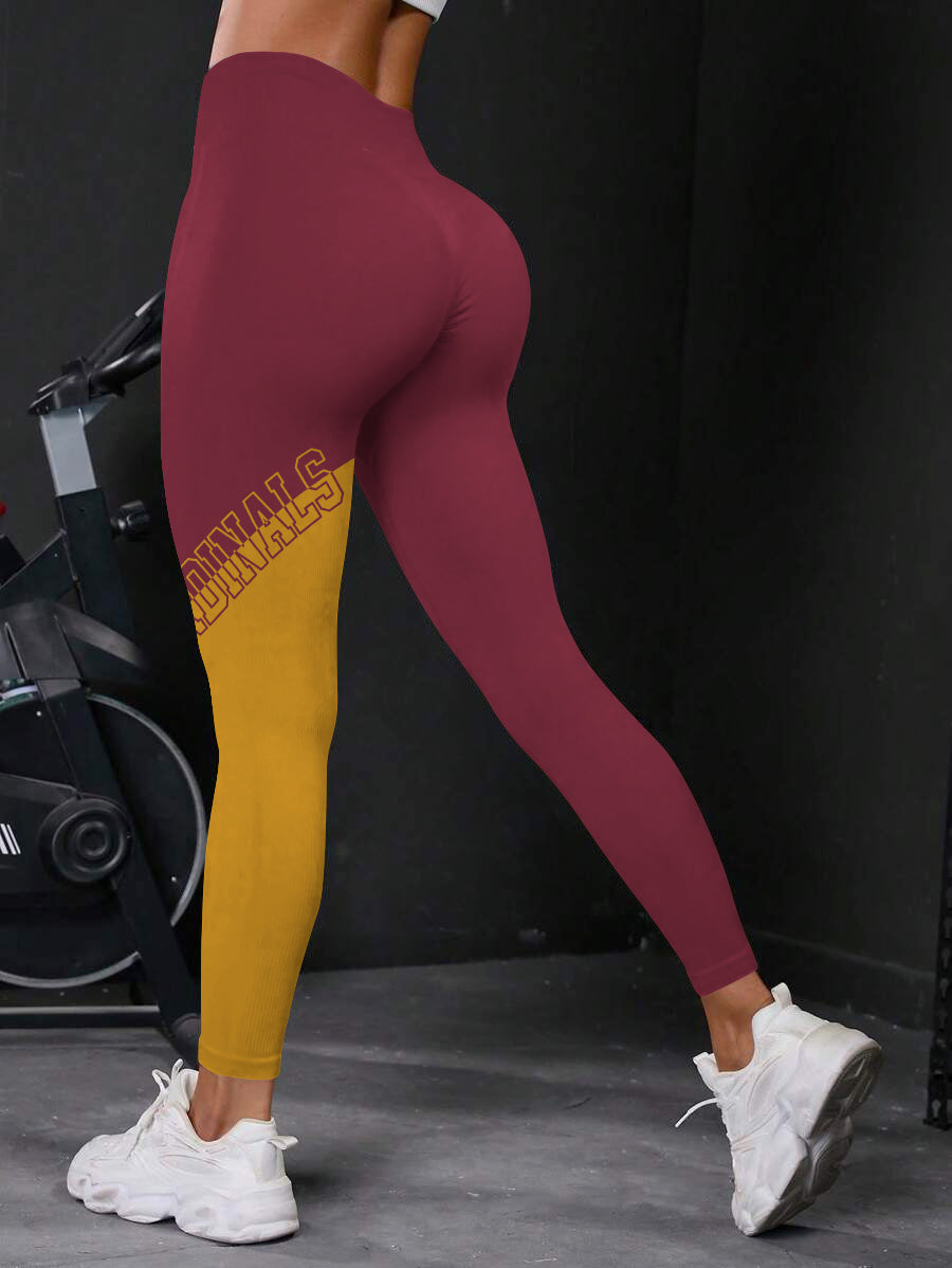Arizona Cardinals High Waist Push Up Printed Leggings (3)