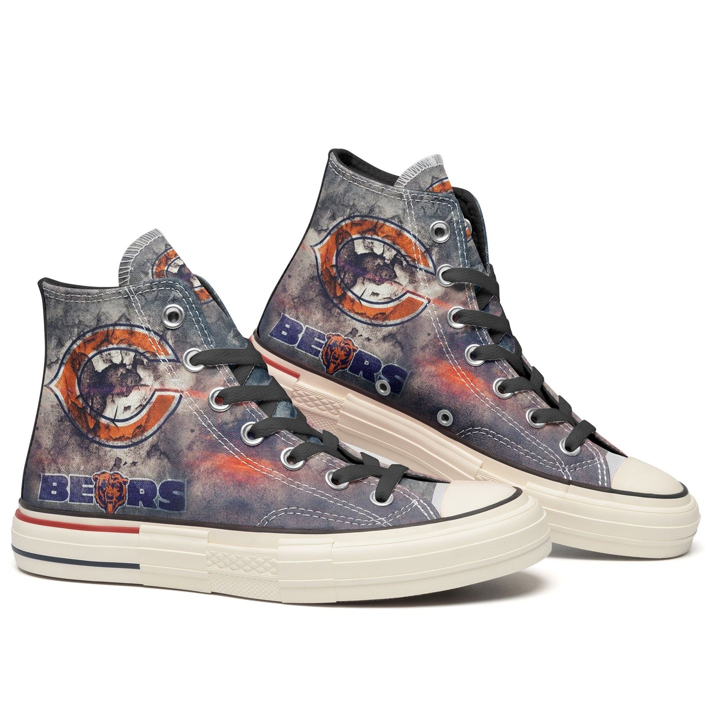 Chicago Bears New High Top Canvas Shoes 39