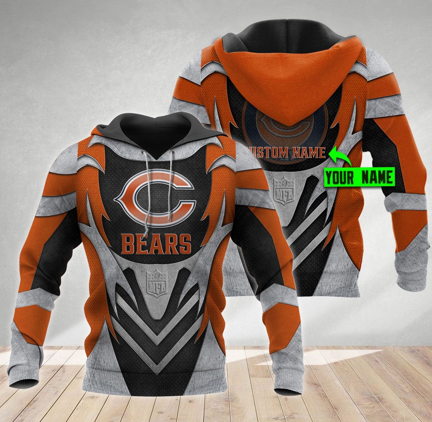 Chicago Bears Personalized All Over Printed 457