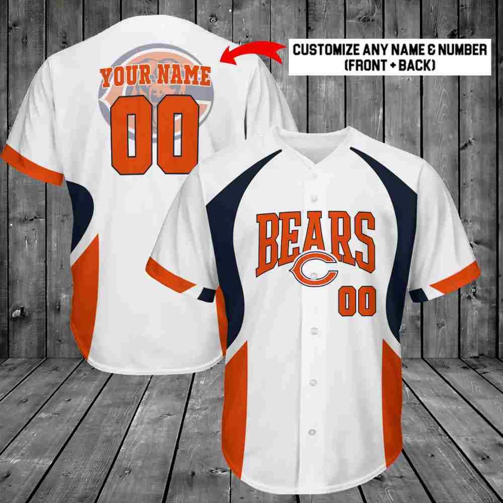 Chicago Bears Personalized Baseball Jersey 263