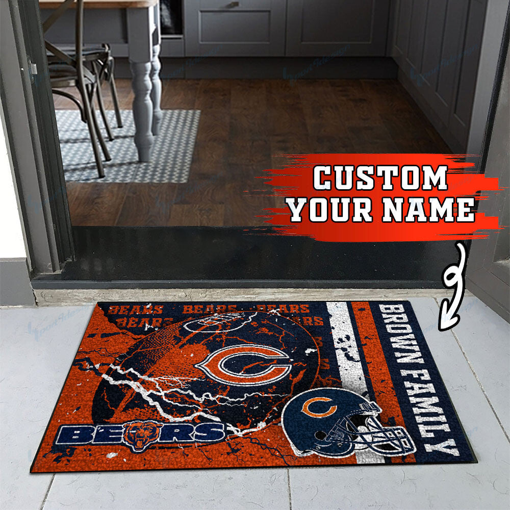 Chicago Bears Personalized Doormat BG06