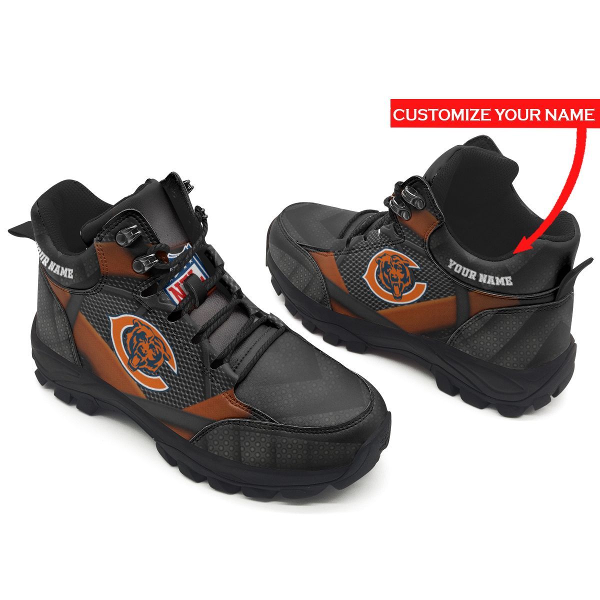 Chicago Bears Personalized Hiking Shoes 30