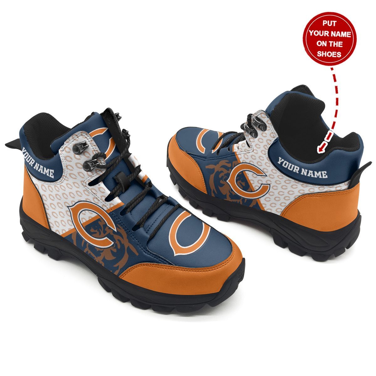 Chicago Bears Personalized Hiking Shoes 72