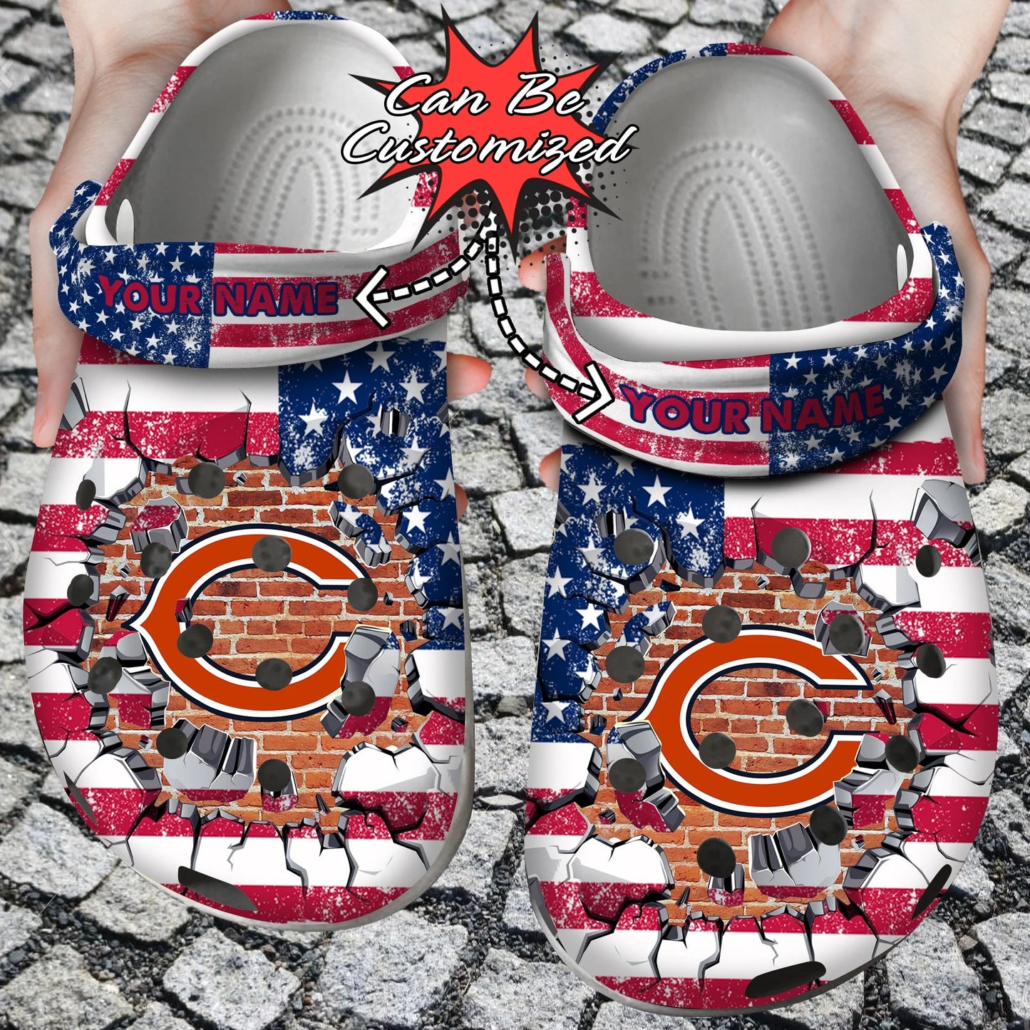 Chicago Bears Personalized Limited Clog BG12