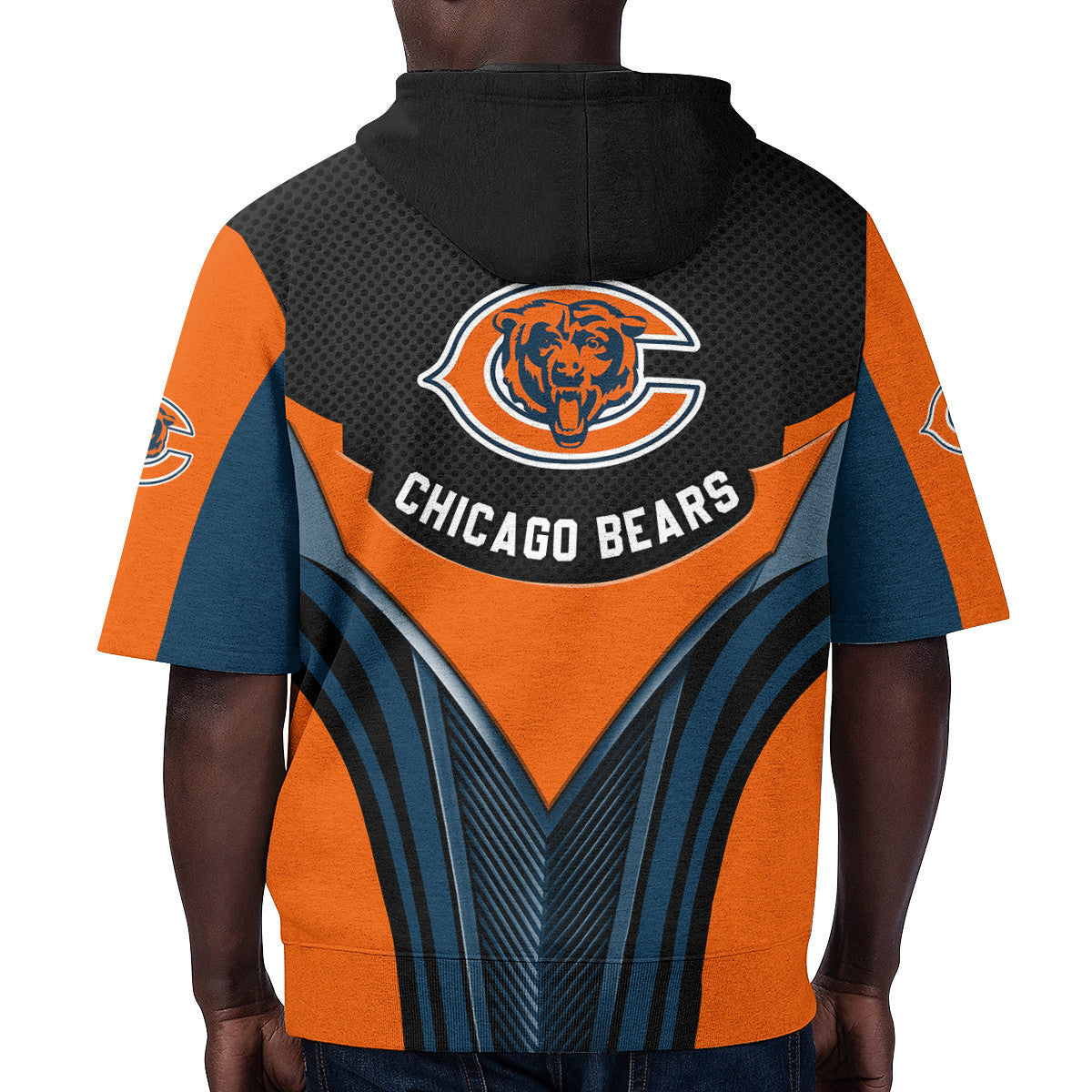 Chicago Bears Short Sleeve Hoodie BG28