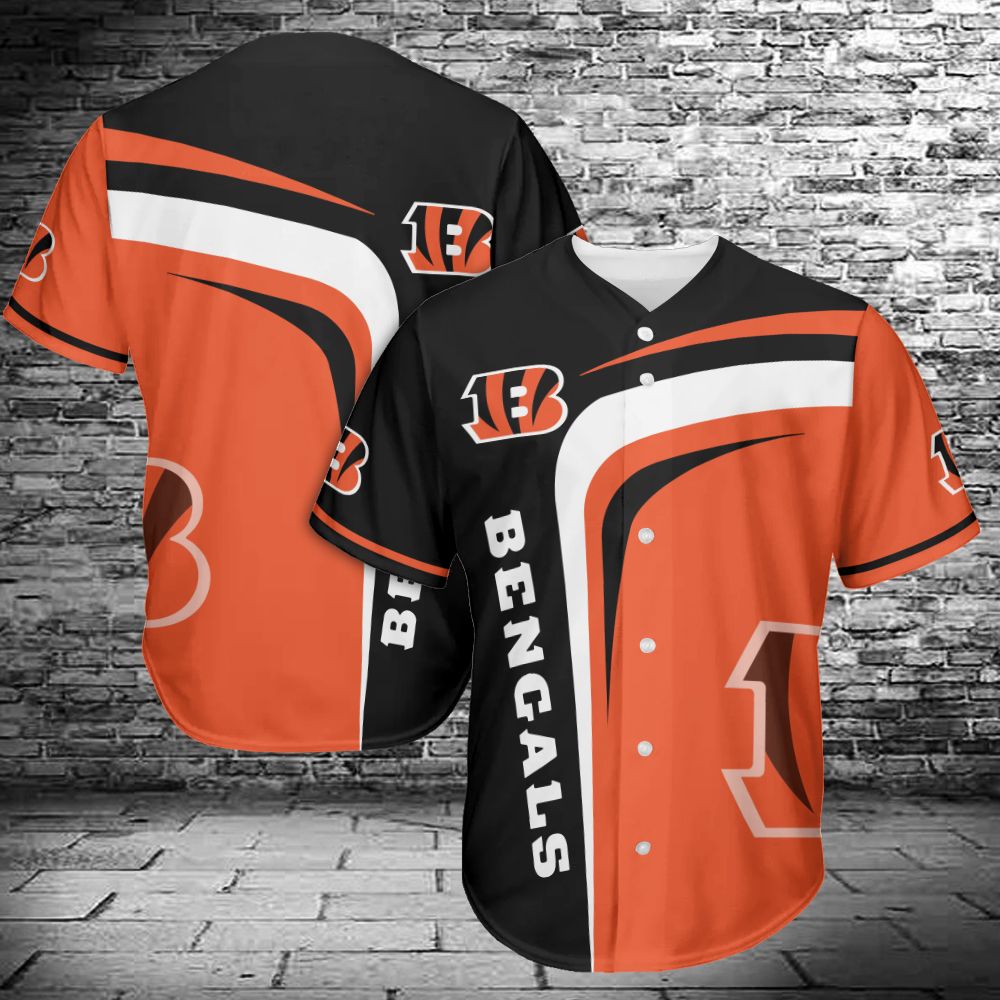 Cincinnati Bengals Baseball Jersey 433
