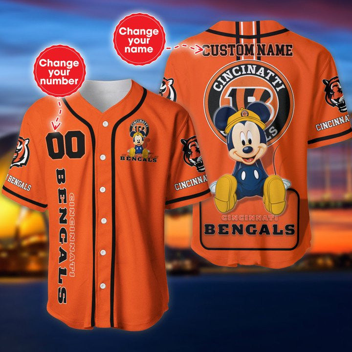 Cincinnati Bengals Baseball Jersey 562
