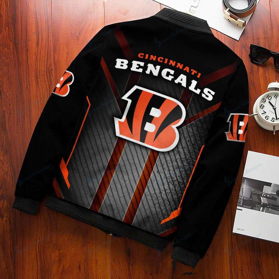 Cincinnati Bengals Personalized Bomber Jacket BG317