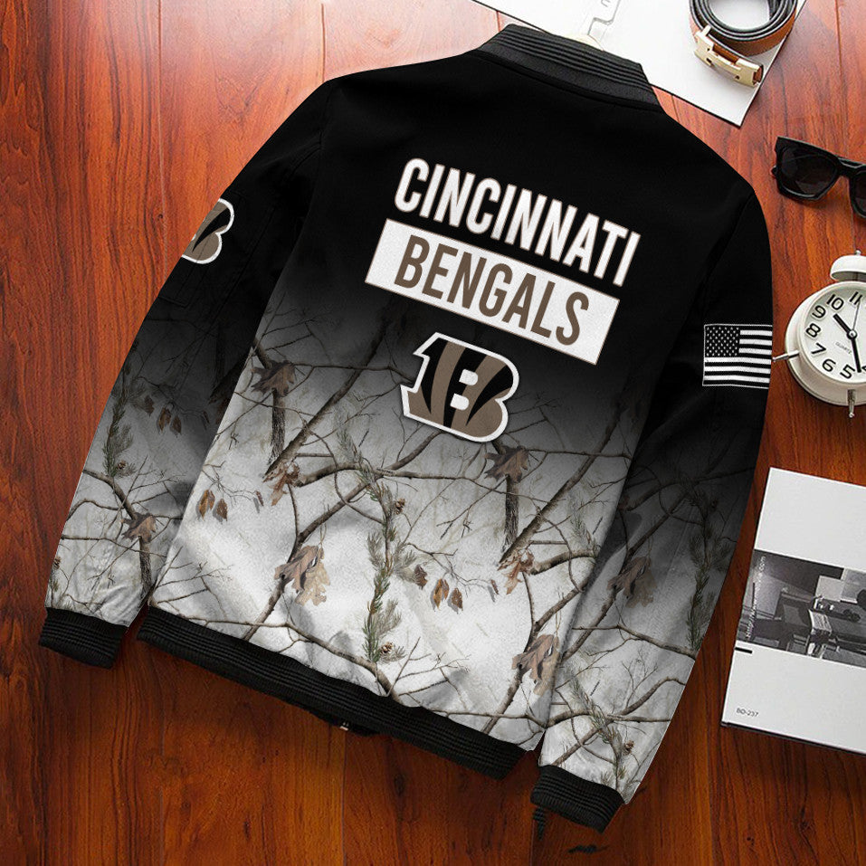 Cincinnati Bengals Personalized Bomber Jacket BG646