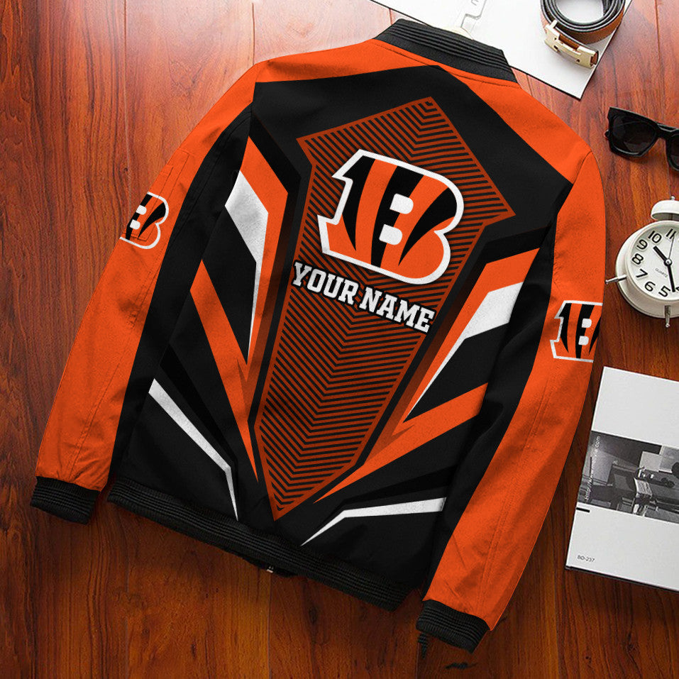 Cincinnati Bengals Personalized Bomber Jacket BG681