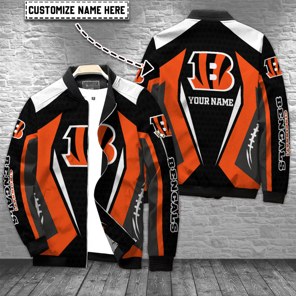 Cincinnati Bengals Personalized Bomber Jacket BG735