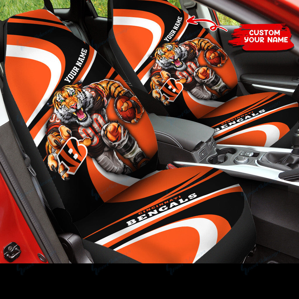 Cincinnati Bengals Personalized Car Seat Covers BG92