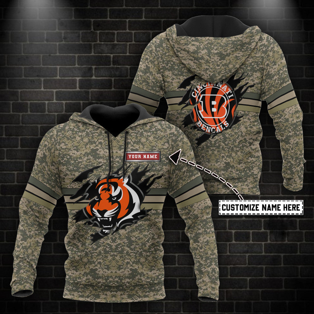 Cincinnati Bengals Personalized Hoodie BB79