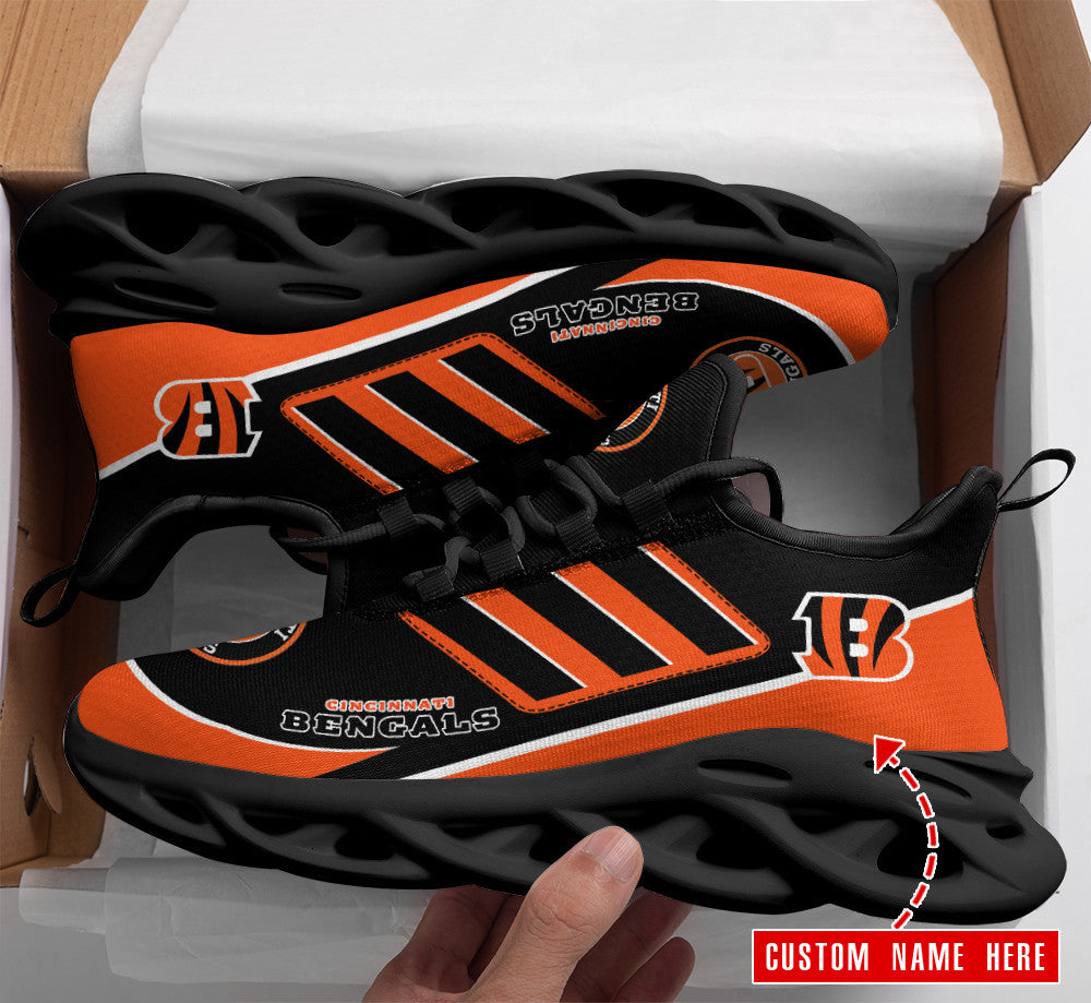 Cincinnati Bengals Personalized Yezy Running Sneakers SPD468