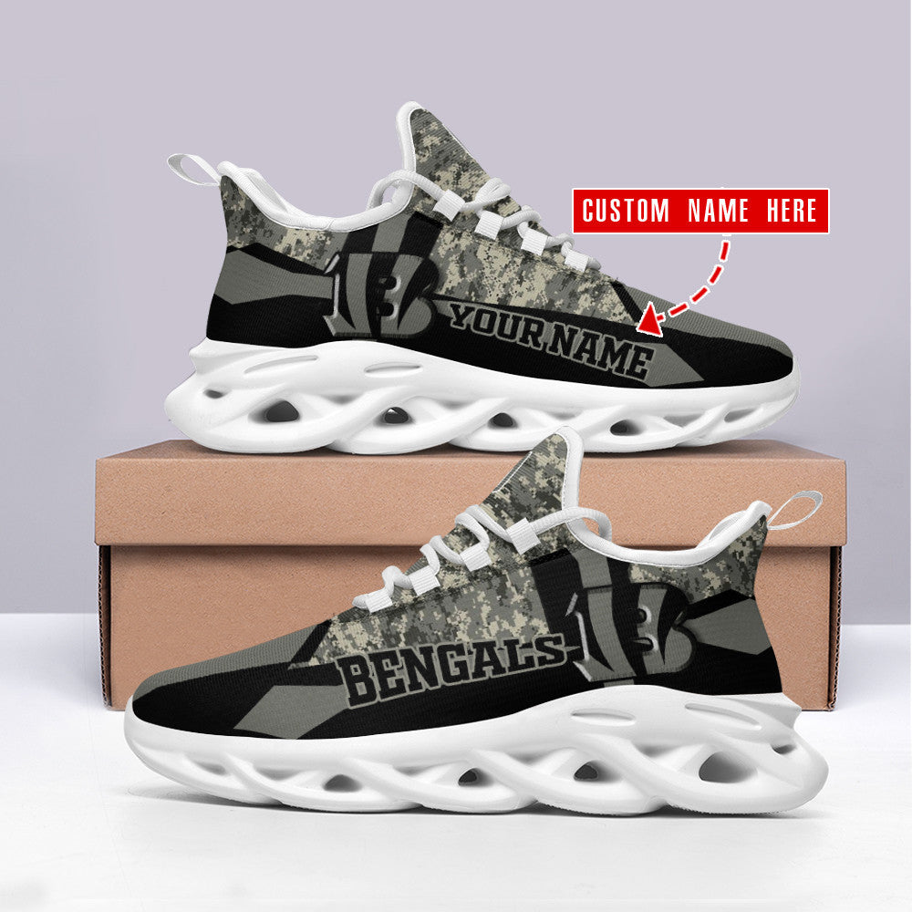 Cincinnati Bengals Personalized Yezy Running Sneakers SPD488