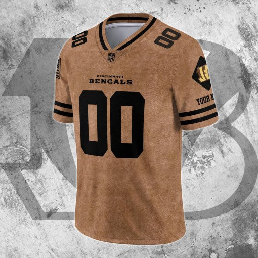 Cincinnati Bengals Personalized V-neck Football Jersey Sport Gifts For Fan AZCVFJ071