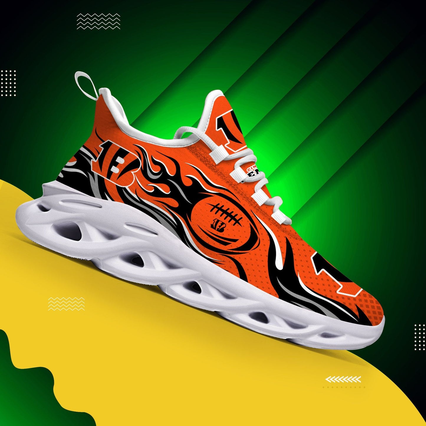 Cincinnati Bengals Yezy Running Sneakers 391