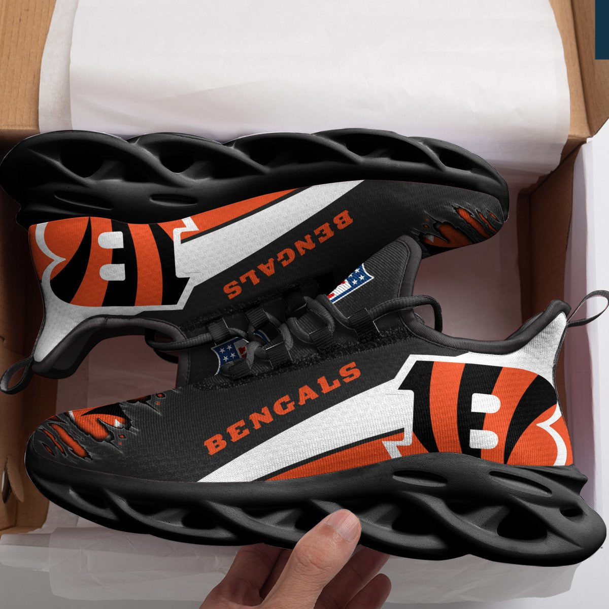 Cincinnati Bengals Yezy Running Sneakers 963