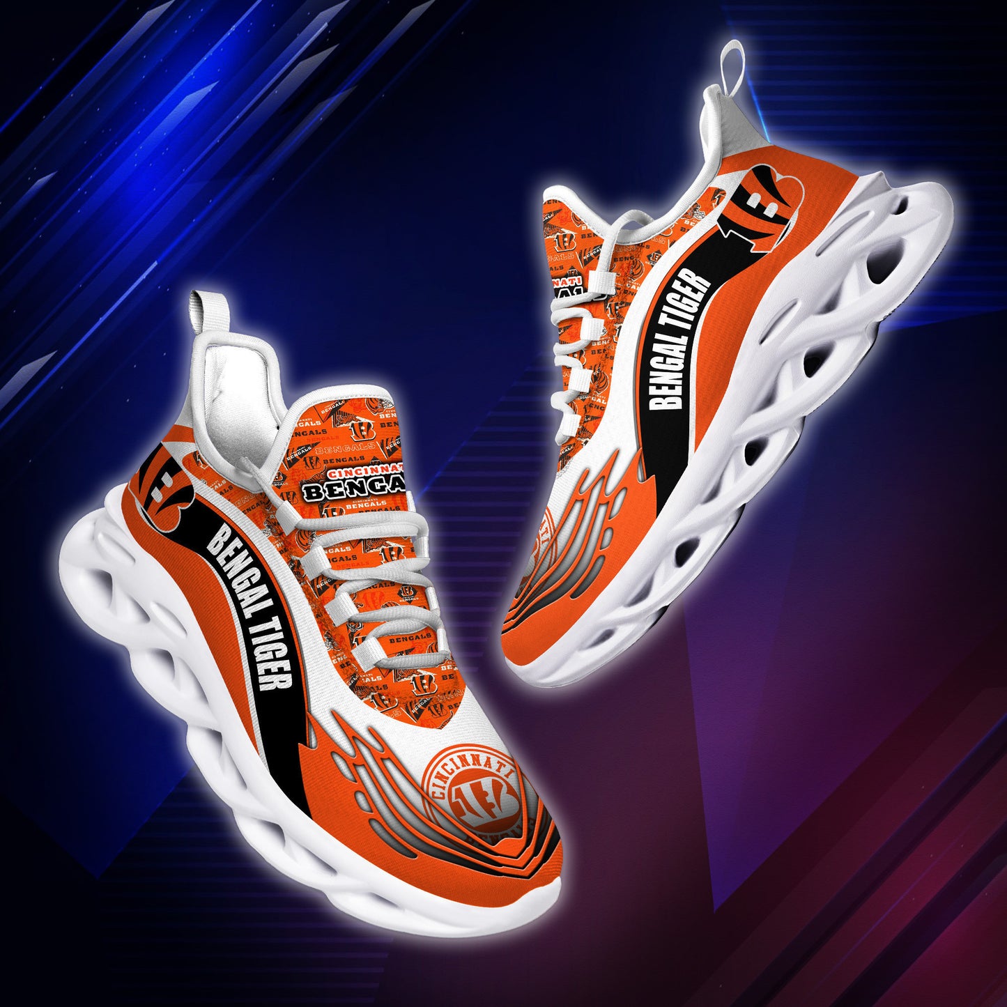 Cincinnati Bengals Yezy Running Sneakers BB175