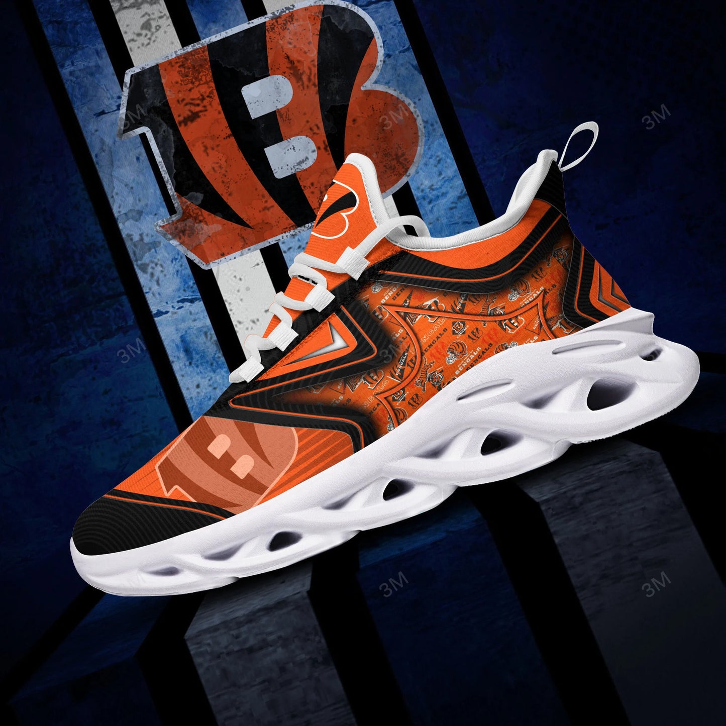 Cincinnati Bengals Yezy Running Sneakers BG891