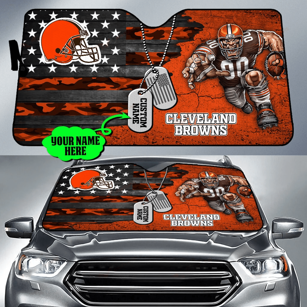 Cleveland Browns Personalized Auto Sun Shade BG38