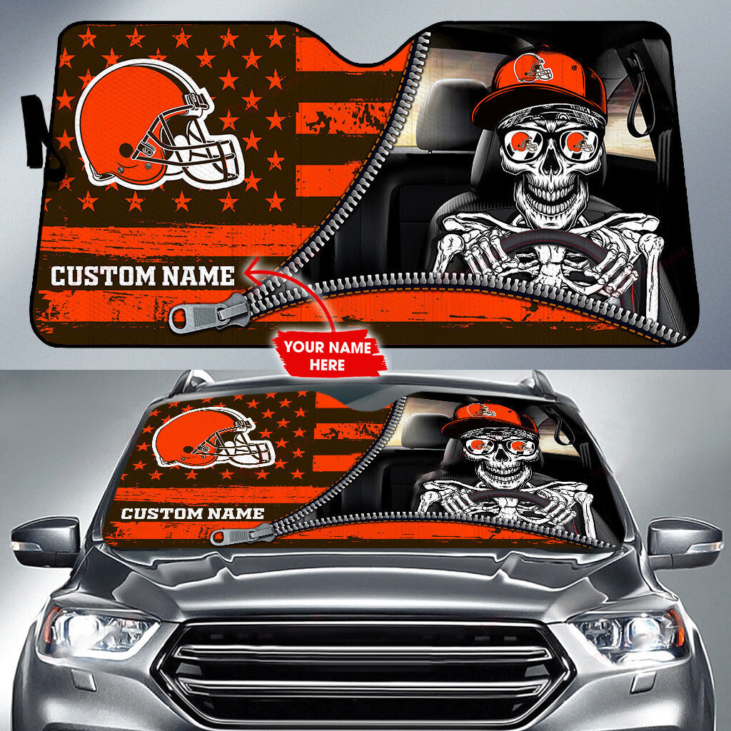 Cleveland Browns Personalized Auto Sun Shade BG69