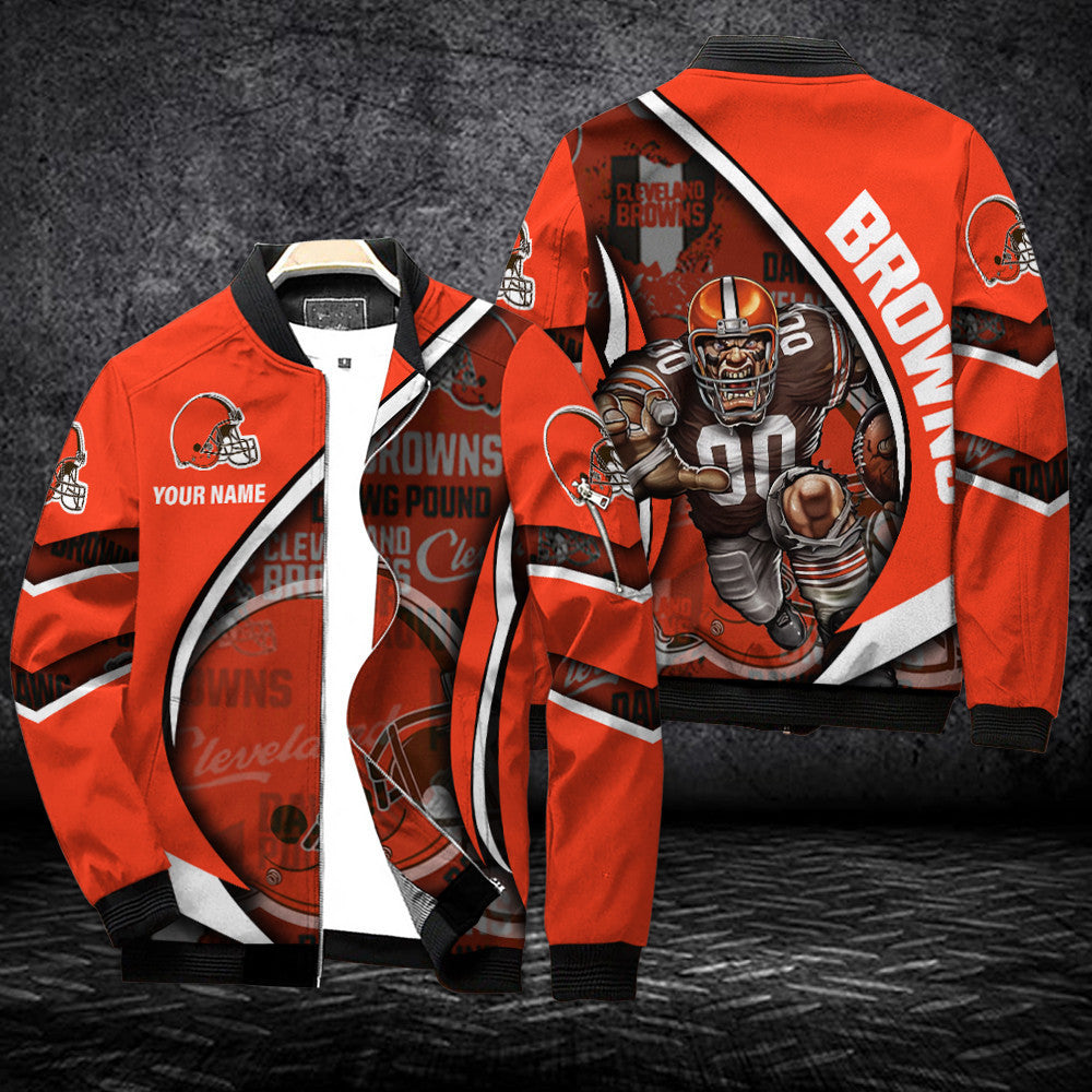 Cleveland Browns Personalized Bomber Jacket BG188