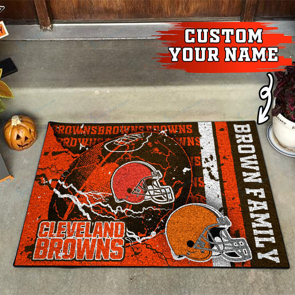 Cleveland Browns Personalized Doormat BG08