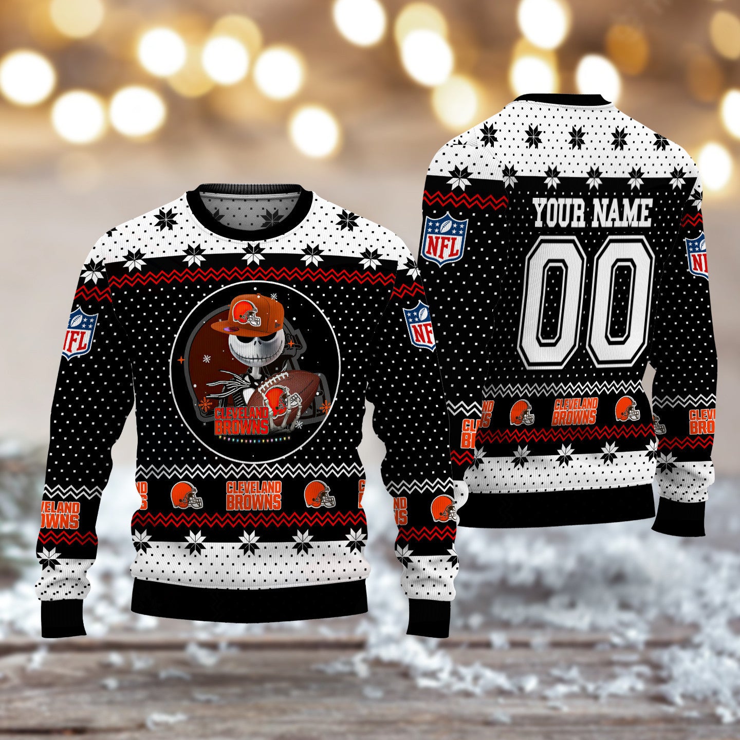 Cleveland Browns Personalized Woolen Sweater BG26