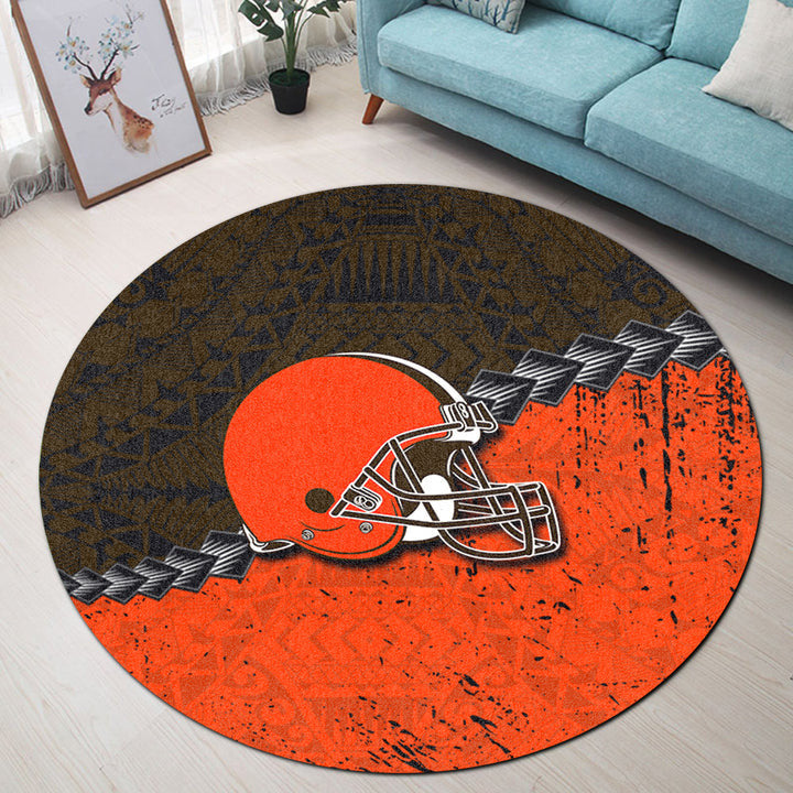 Cleveland Browns Round Rug 19