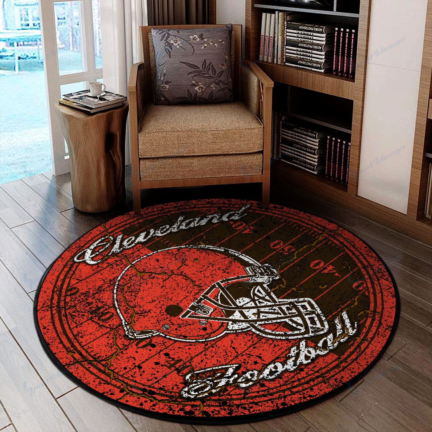 Cleveland Browns Round Rug 61