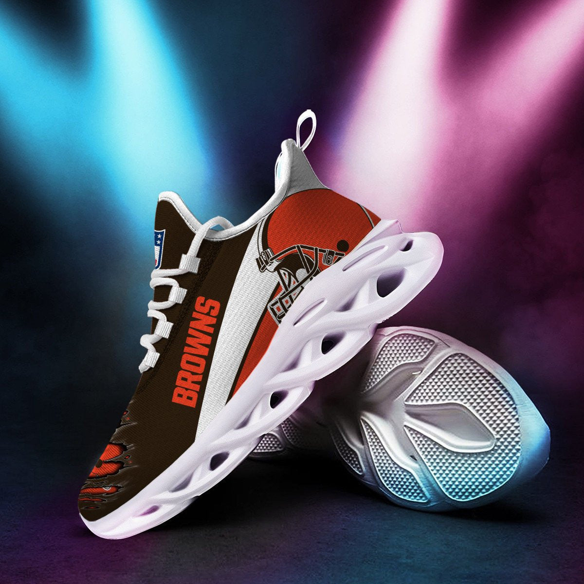 Cleveland Browns Yezy Running Sneakers 973