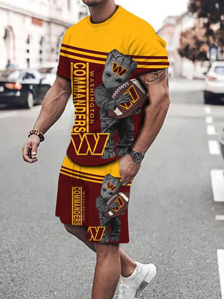 Washington Commanders T-shirt and Shorts AZTS453