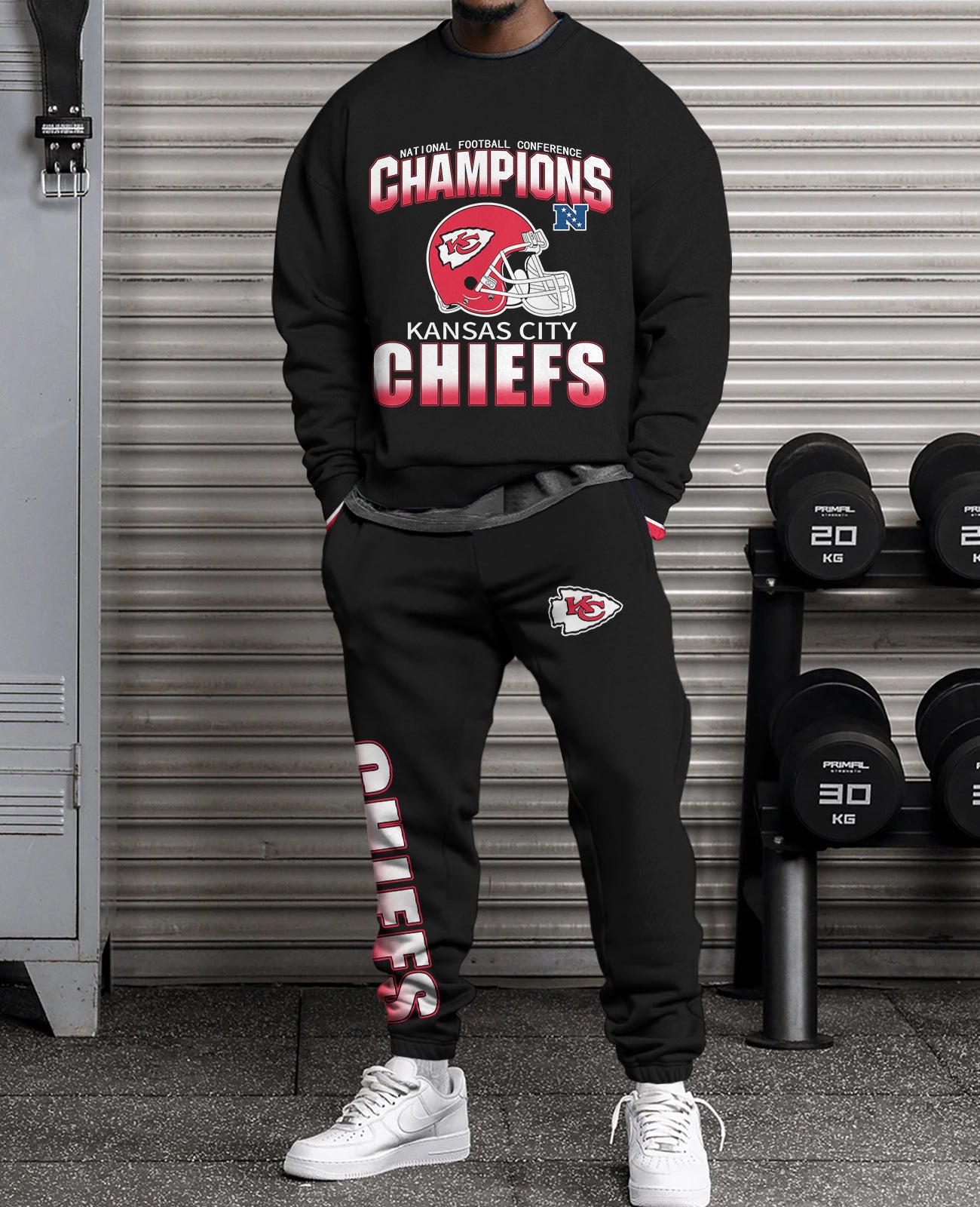 Kansas City Chiefs Combo 3D Sweatsuit and Sweatpants Unisex CBSP36