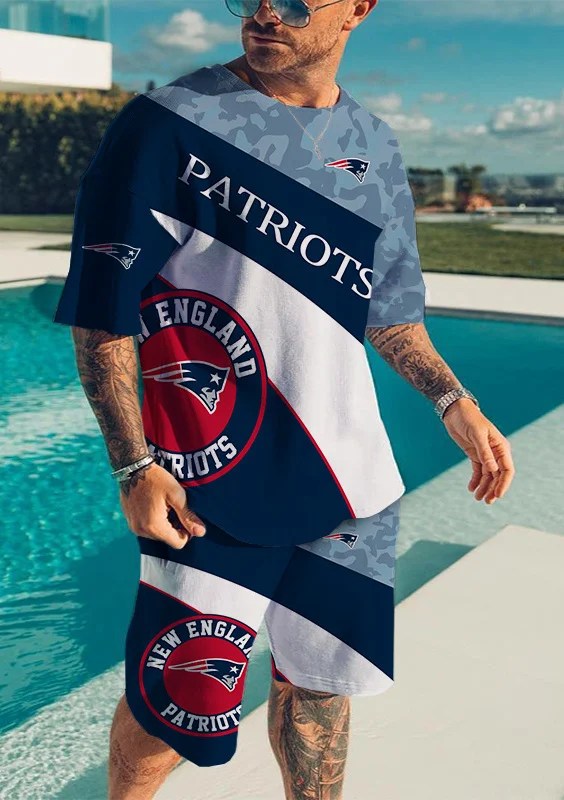 New England Patriots T-shirt and Shorts AZTS581