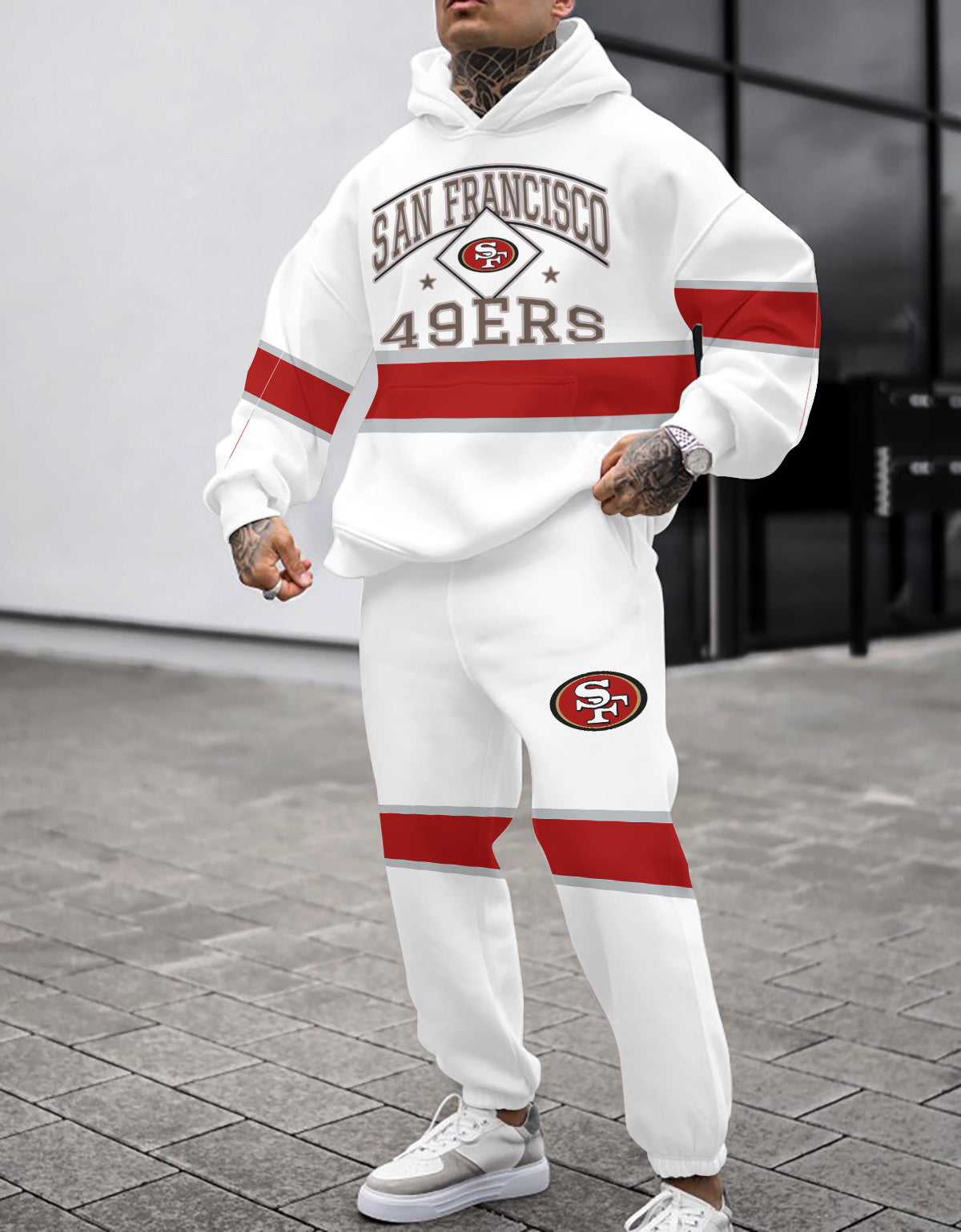 San Francisco 49ers Combo Pullover Hoodie And Sweatpants AZBTPHSP000183