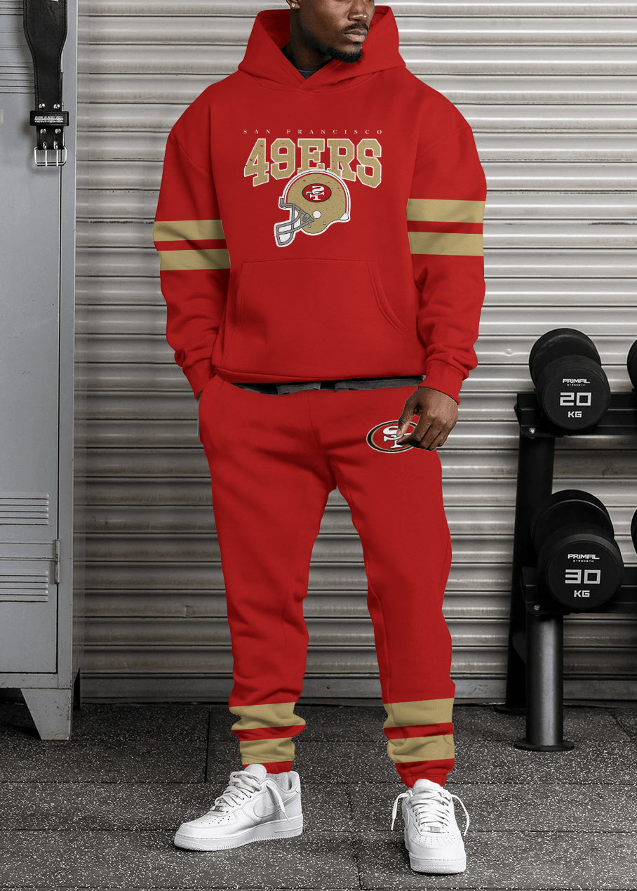 San Francisco 49ers Combo Pullover Hoodie And Sweatpants AZBTPHSP000442