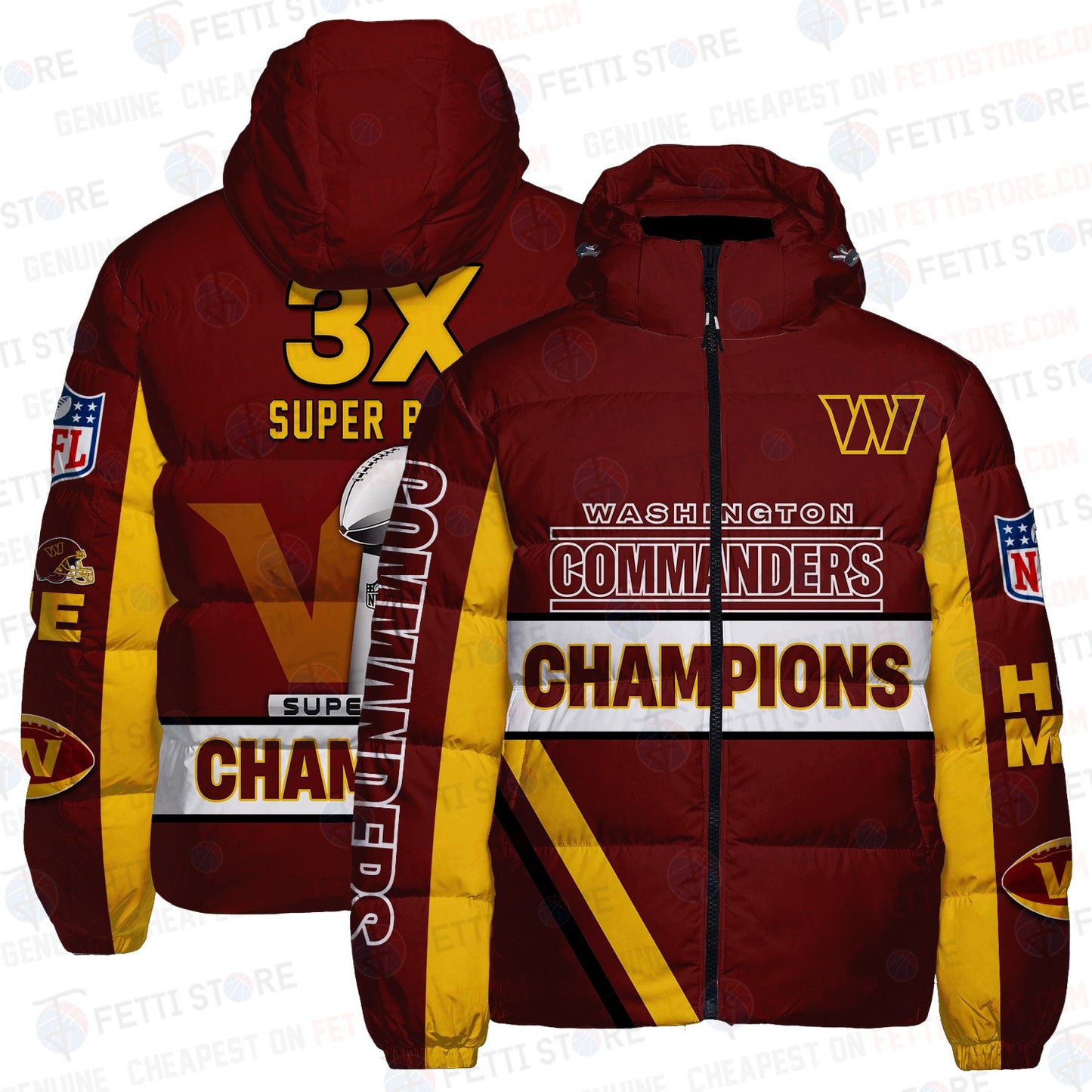 Washington Commanders CozyCloud Down Jacket AZBTDWJ000126