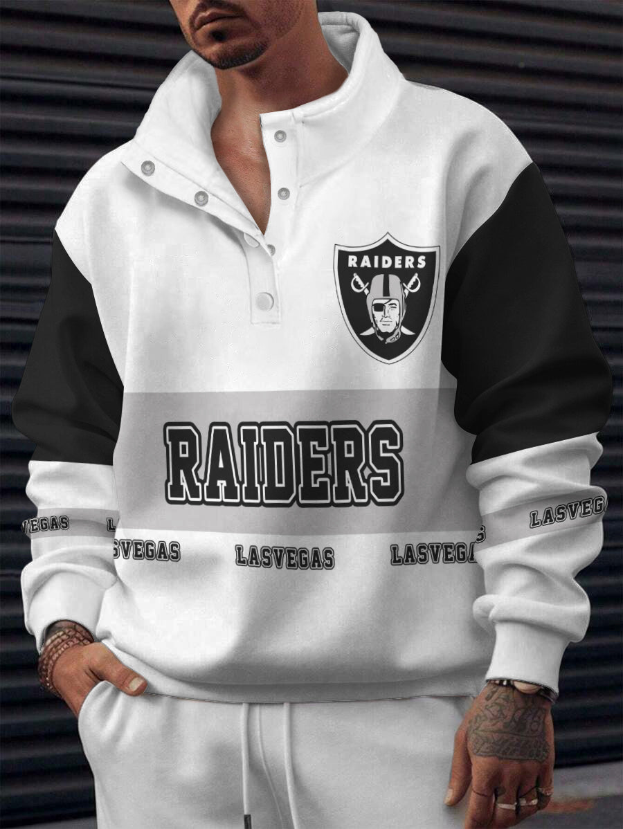 Las Vegas Raiders Casual Colorful Stand Collar Sweatshirt AZBTSCSW000624