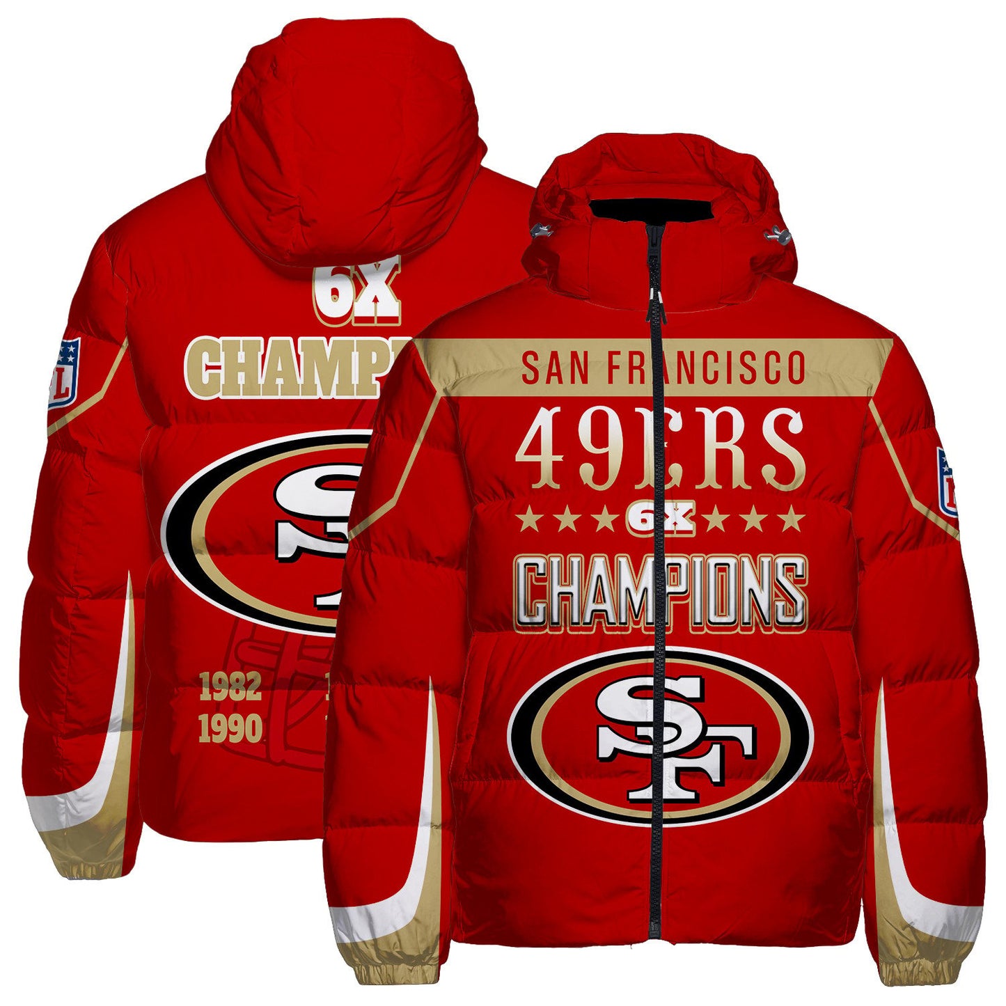 San Francisco 49ers CozyCloud Down Jacket AZBTDWJ000045