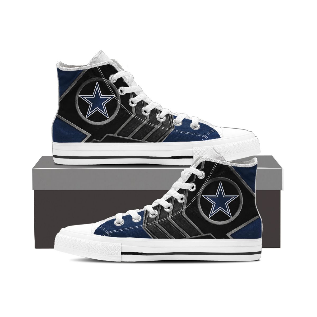 Dallas Cowboys High Top Shoes 010