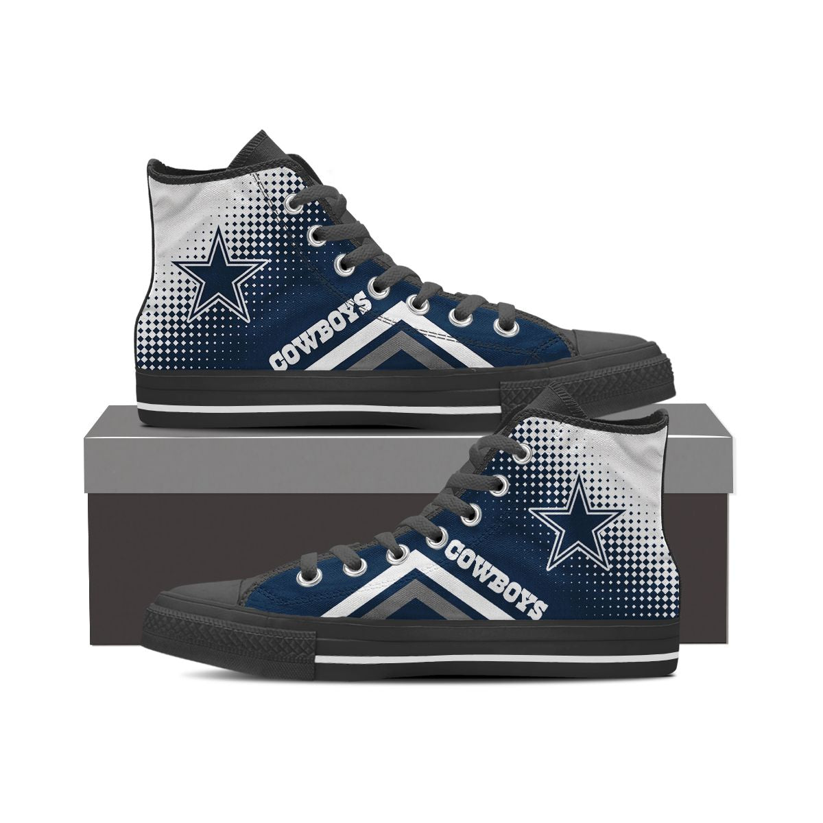 Dallas Cowboys High Top Shoes 022